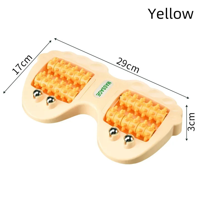 Dual Foot Massager Magnetic Beads Roller Acupoint Relief