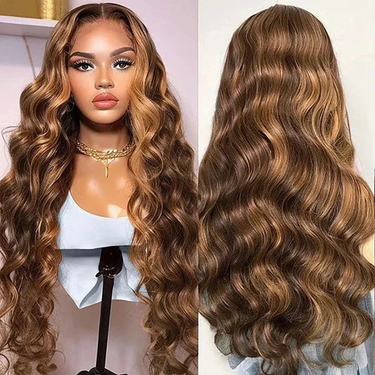 Lafino 200 Density 13x4 Lace Frontal Wig Body Wave Blonde