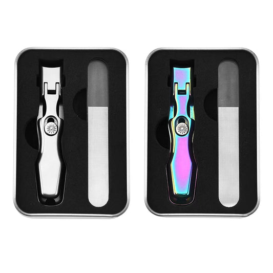 Nail Clippers Stainless Steel Professional Wide Jaw Opening Fingernail Cutters Nail Clippers