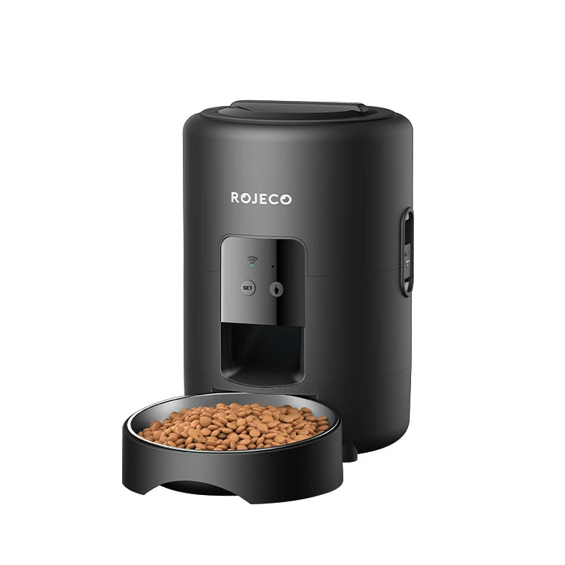 Rojeco 2L Automatic Cat Feeder With WiFi App Remote Control Kibble Dispenser