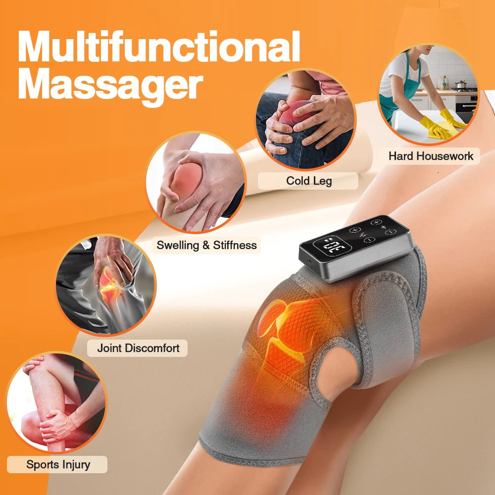 Electric Knee Shoulder Elbow Massager Vibration Heat