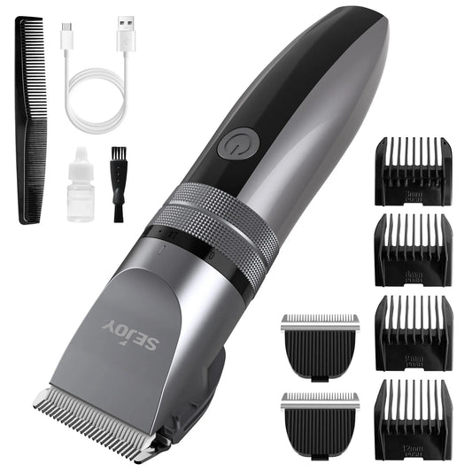 Sejoy Electric Hair Clippers Kit USB Rechargeable For Men