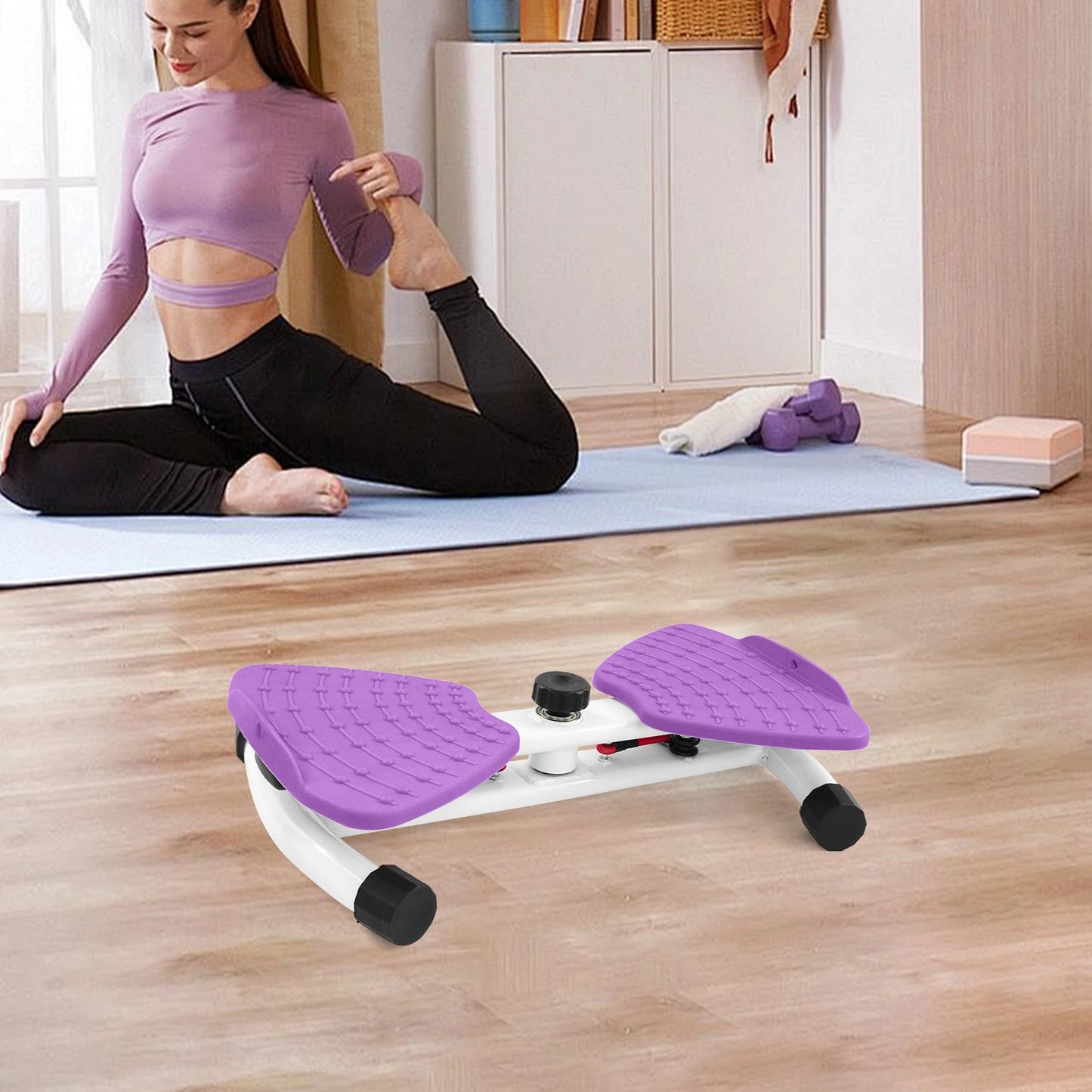 Waist Exercise Twist Waist Twister  Bearing 264.55 Lbs Board Waist Twisting Board with Double-Grippy&dual-Pedal Design Unisex
