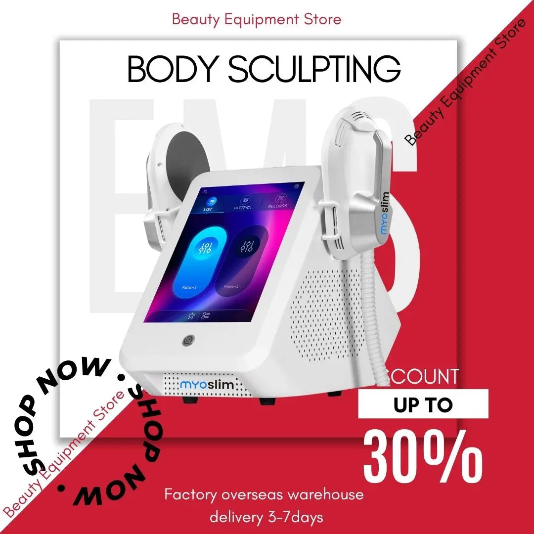 Myoslim EMS Body Slimming Machine 4 Handles Fat Burner