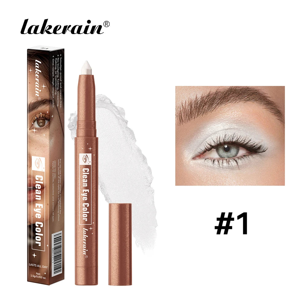 Highlight Stick Glitter White 1pc Shimmering Eyeshadow Eyeshadow Pencil for Bright Eyes Dazzling Effect Makeup Highlighter