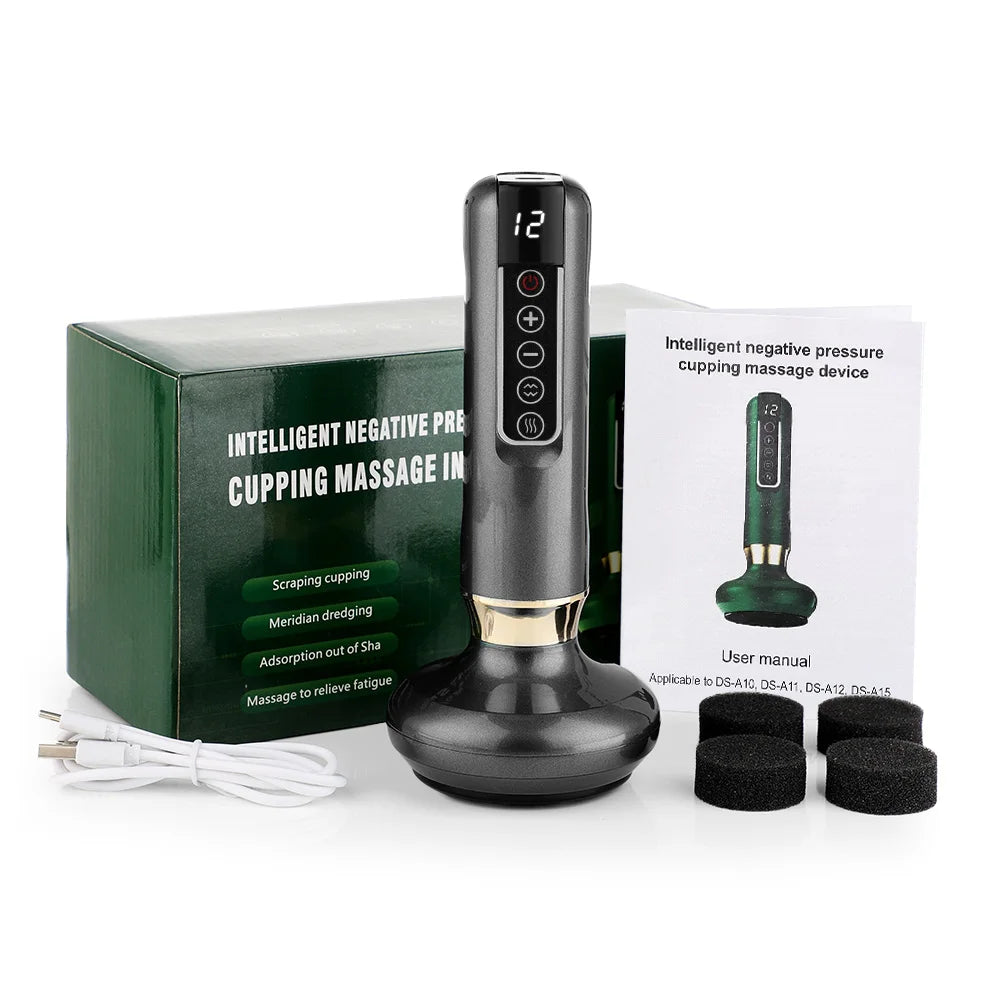 Electric Cupping Device USB Rechargeable 12 Levels Cans
