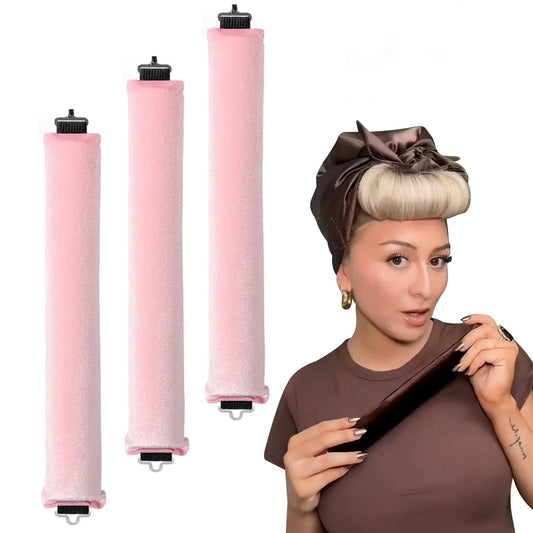 Heatless Hair Curlers No Heat Sleep Headband Soft Rods Hook