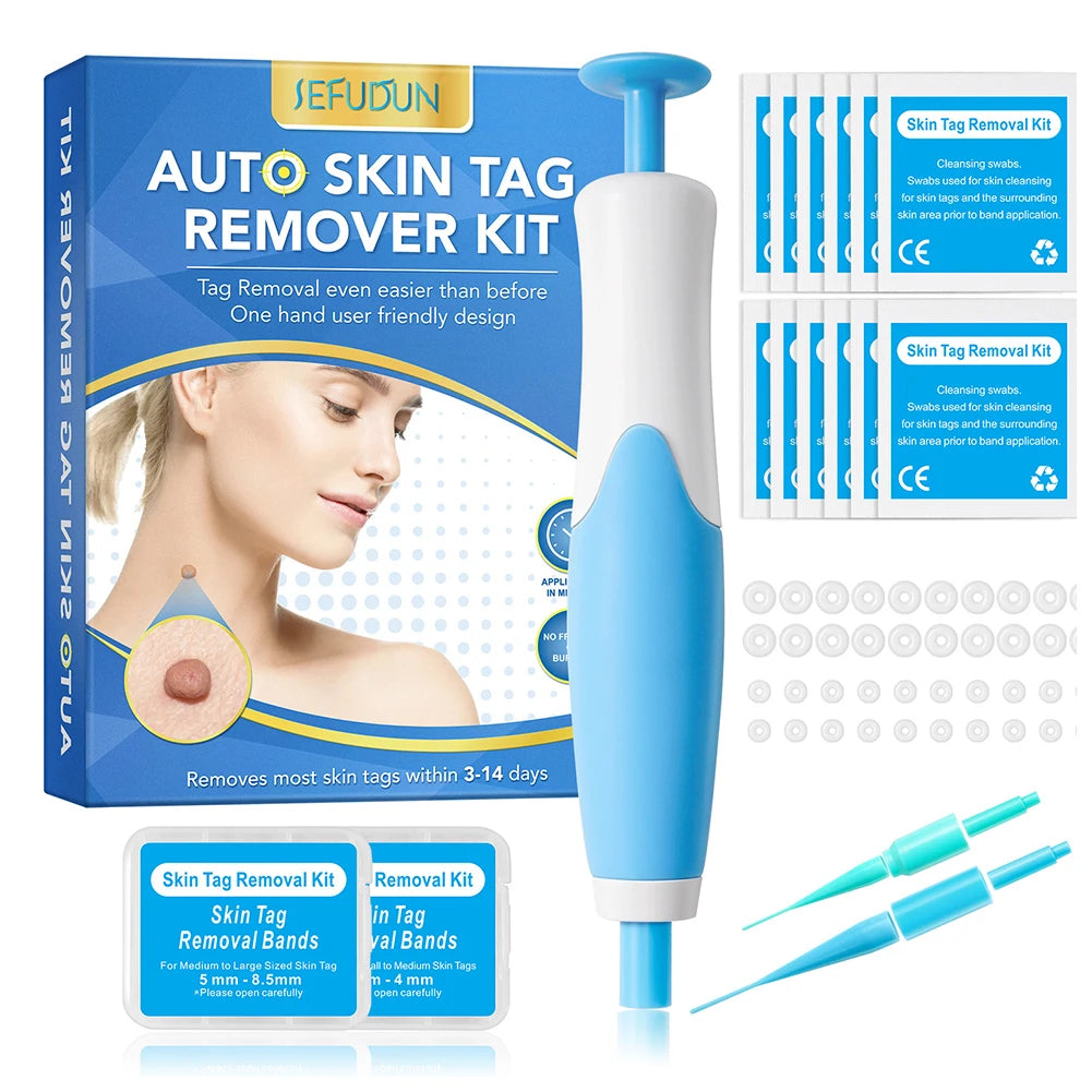 Skin Tag Removal Device Face Beauty Accessories Rubber Rings Wart Tag Remover Kit Multipurpose Supplies for Face Neck Chin Back