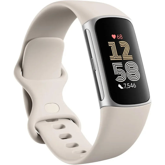 Charge 6 Fitness Tracker with Google apps, Heart Rate on Exercise Equipment, 6-Months Premium Membership Included, GPS, H