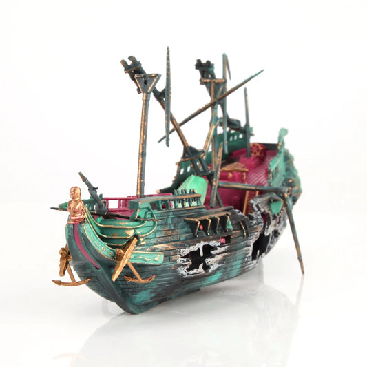 Resin Wreck Boat Aquarium Decor Shipwreck Landscape