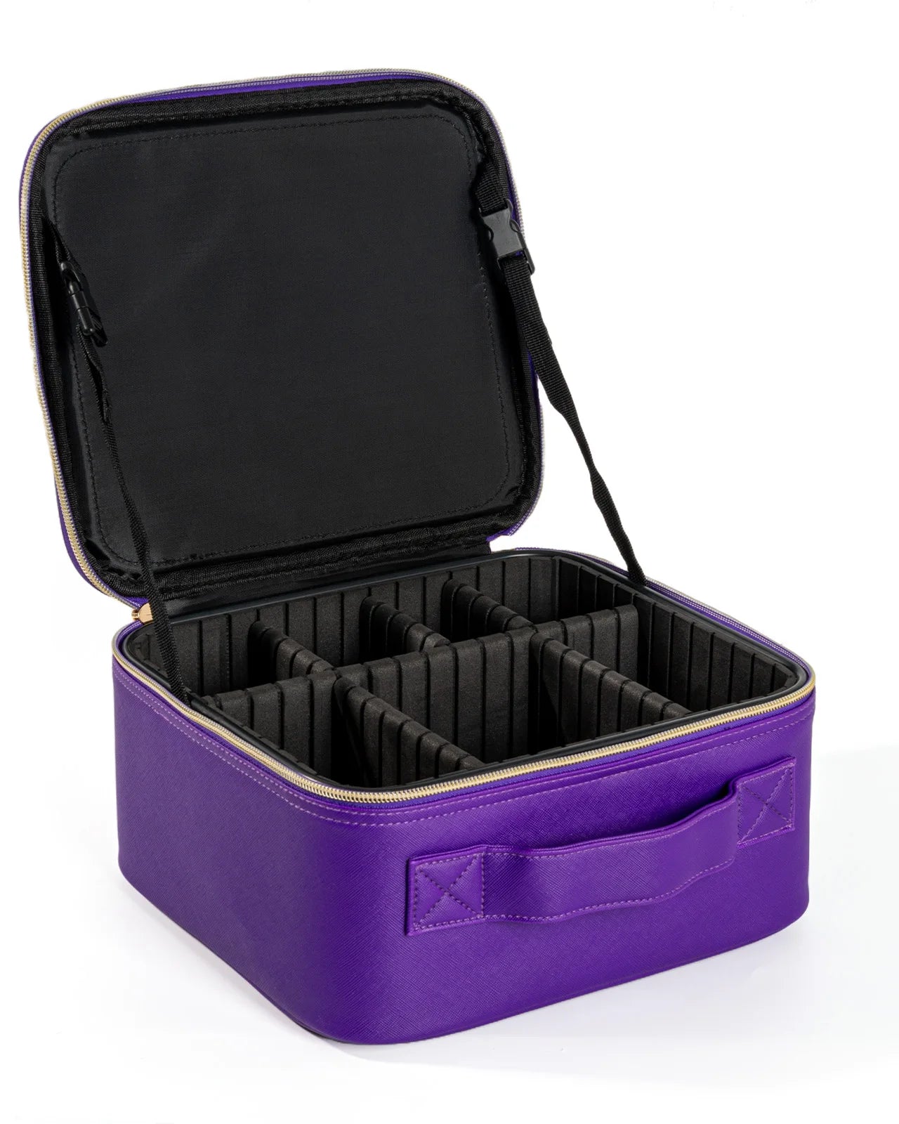 Travel Makeup Bag With Mirror Lamp Waterproof Cosmetic Case