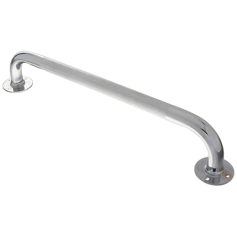 Chrome Grab Bars Bathroom Safety 16 Inch Shower Grab Rail Elderly Assistance Easy Installation Durable Medical Equipment