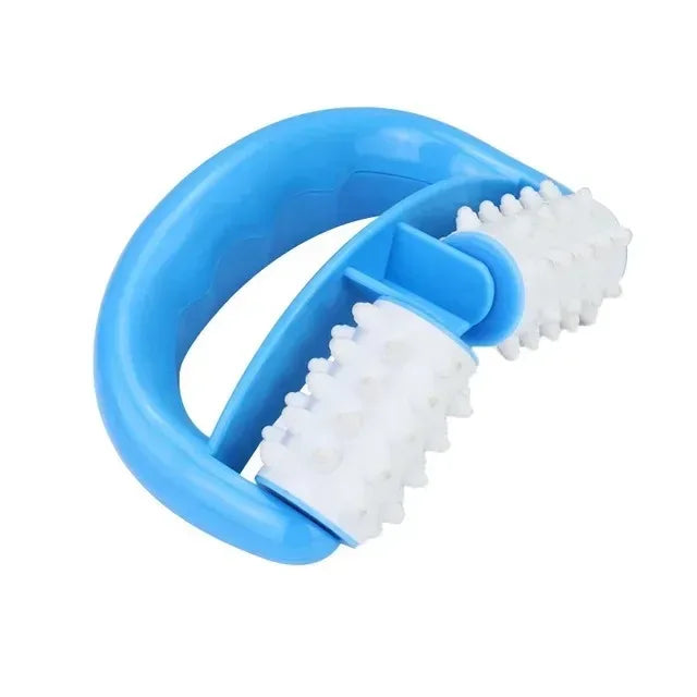 Blue D Type Anti Cellulite Handheld Roller Massager