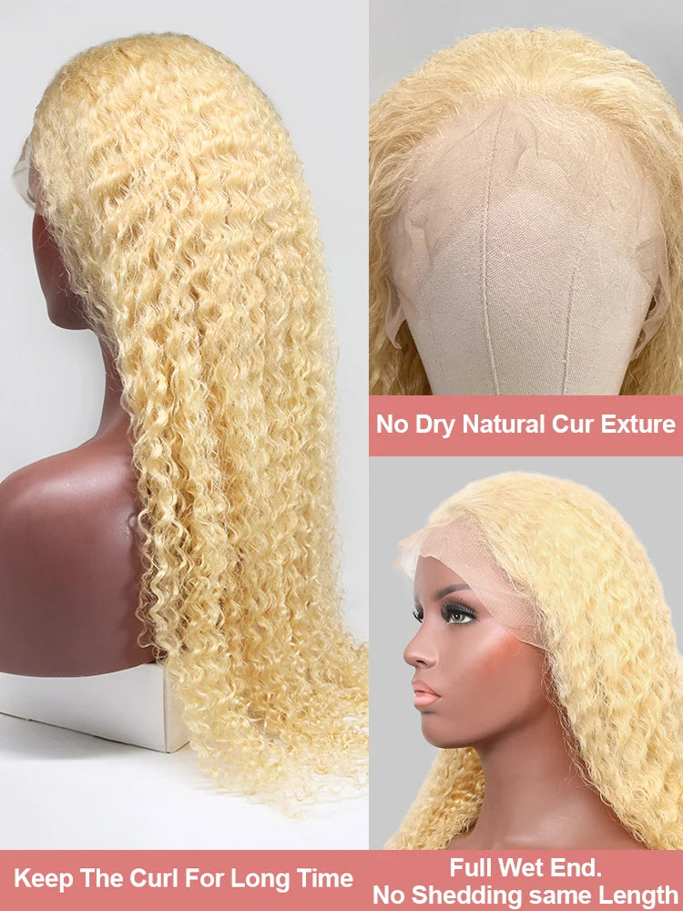 613 Blonde HD Lace Front Wig 13x6 Deep Wave Water Wave