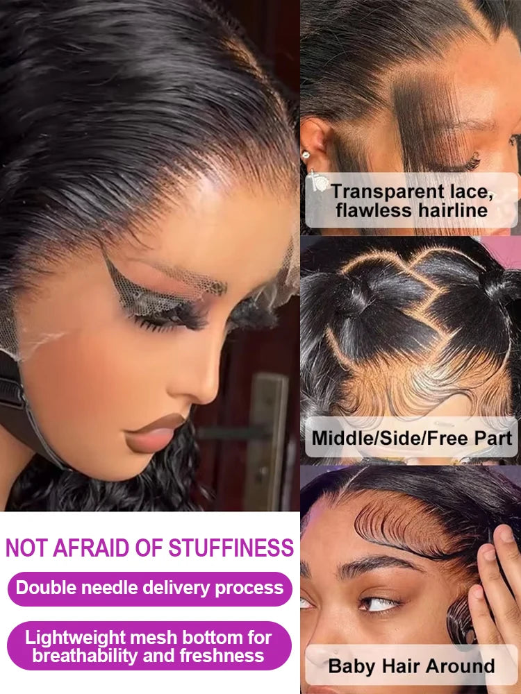 Amytud 30 40 Inch HD 360 Full Lace Wig 13x4 13x6 Loose Wave