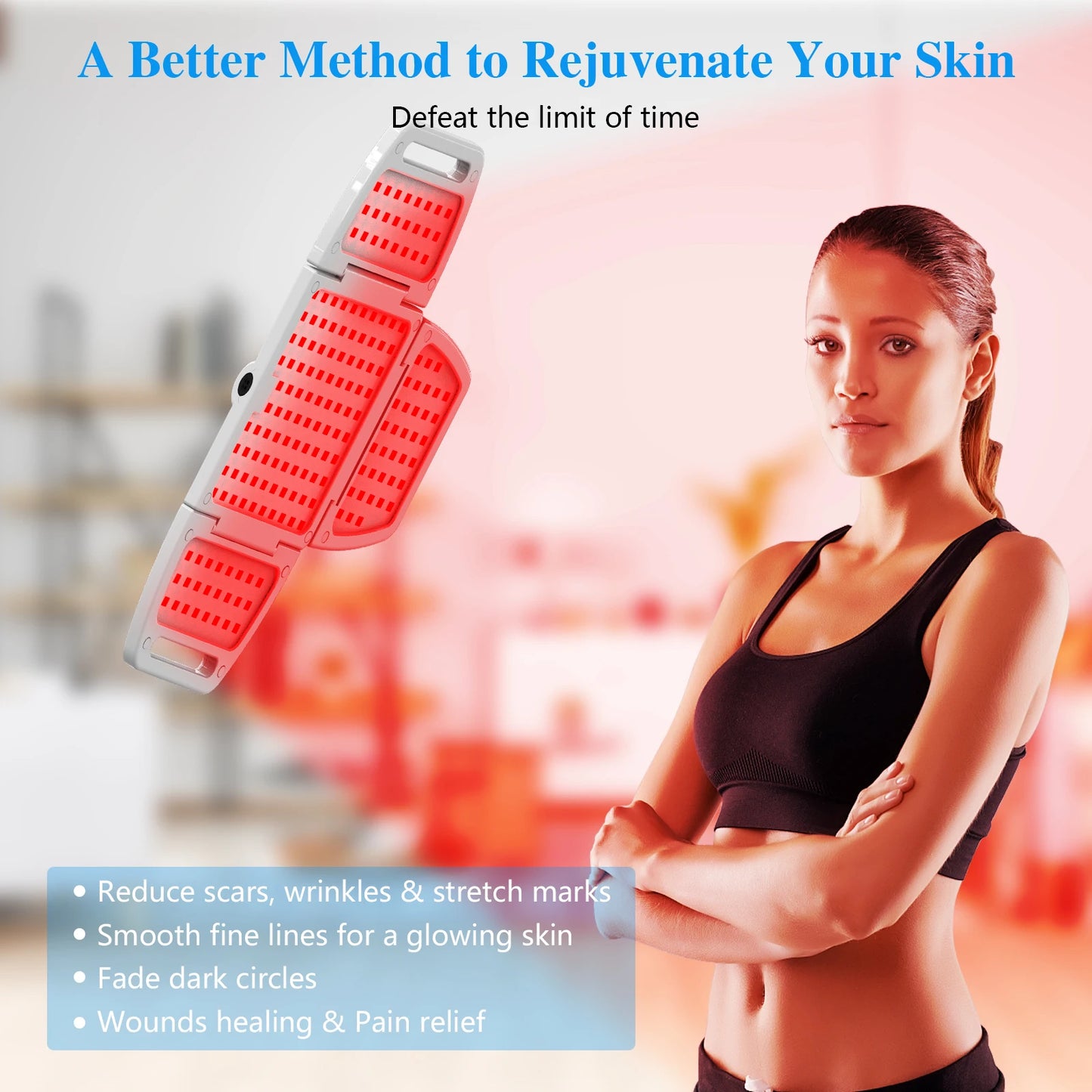 312 Diodes Red Light Therapy Panel Lamp 630nm 660nm Near Infrared Therapy Light 810nm 880nm LED Beauty Devices for Face and Body