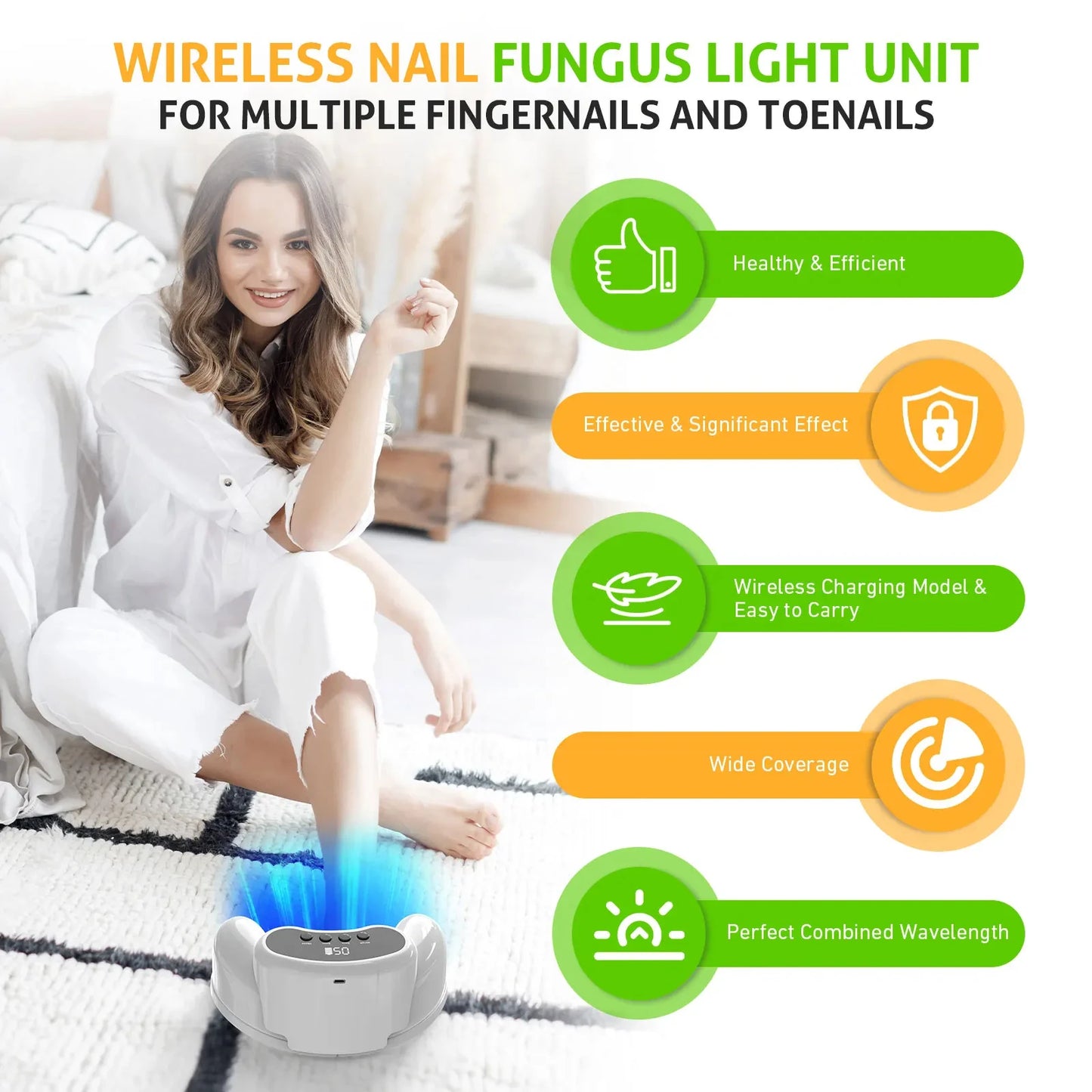Nail Fungus Laser Treatment Device Fingernail Fungus Treat Onychomycosis Therapy Effectively Remove Onychomycosis Grow Toe Nail