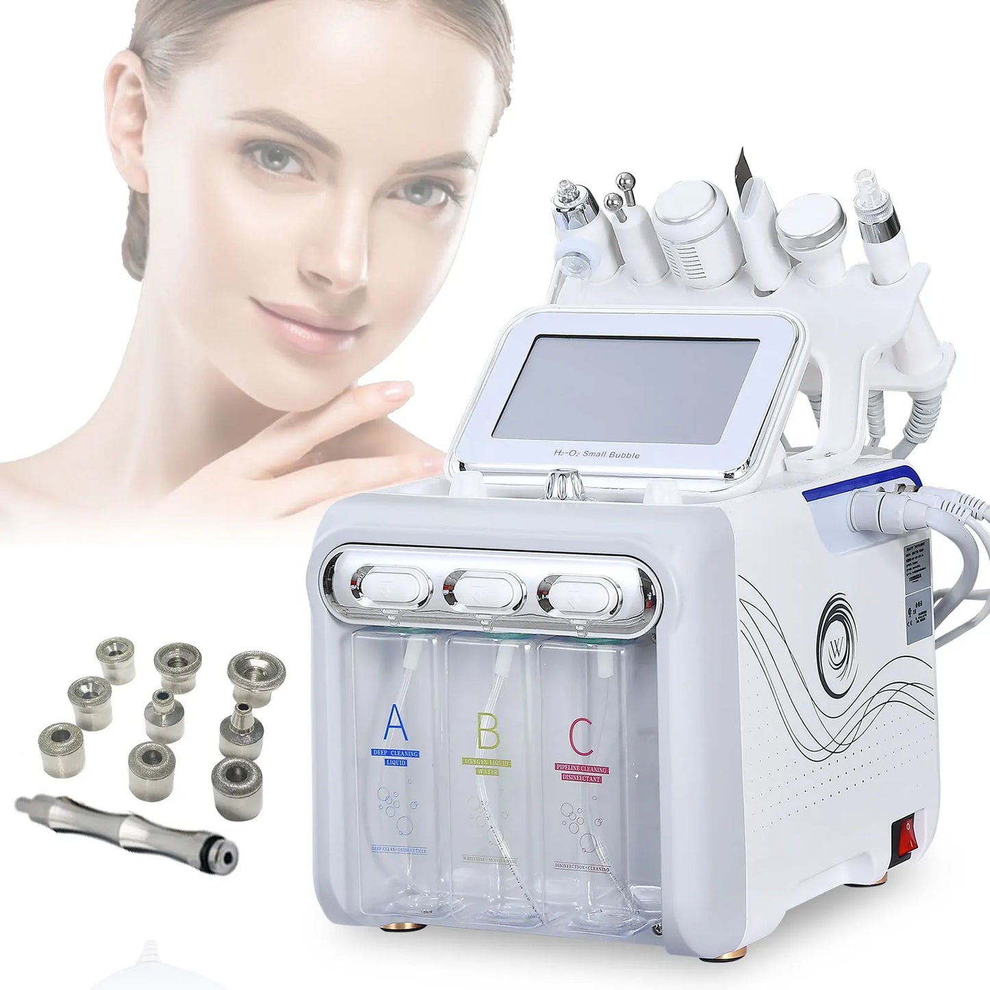 Hot selling hydro Microdermabrasion machine  hydra 7 in1 h202 beauty machine facial machine