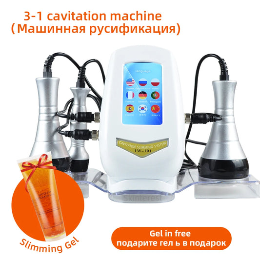 Three In One Beauty Body Slimming Massager Cavitation Device