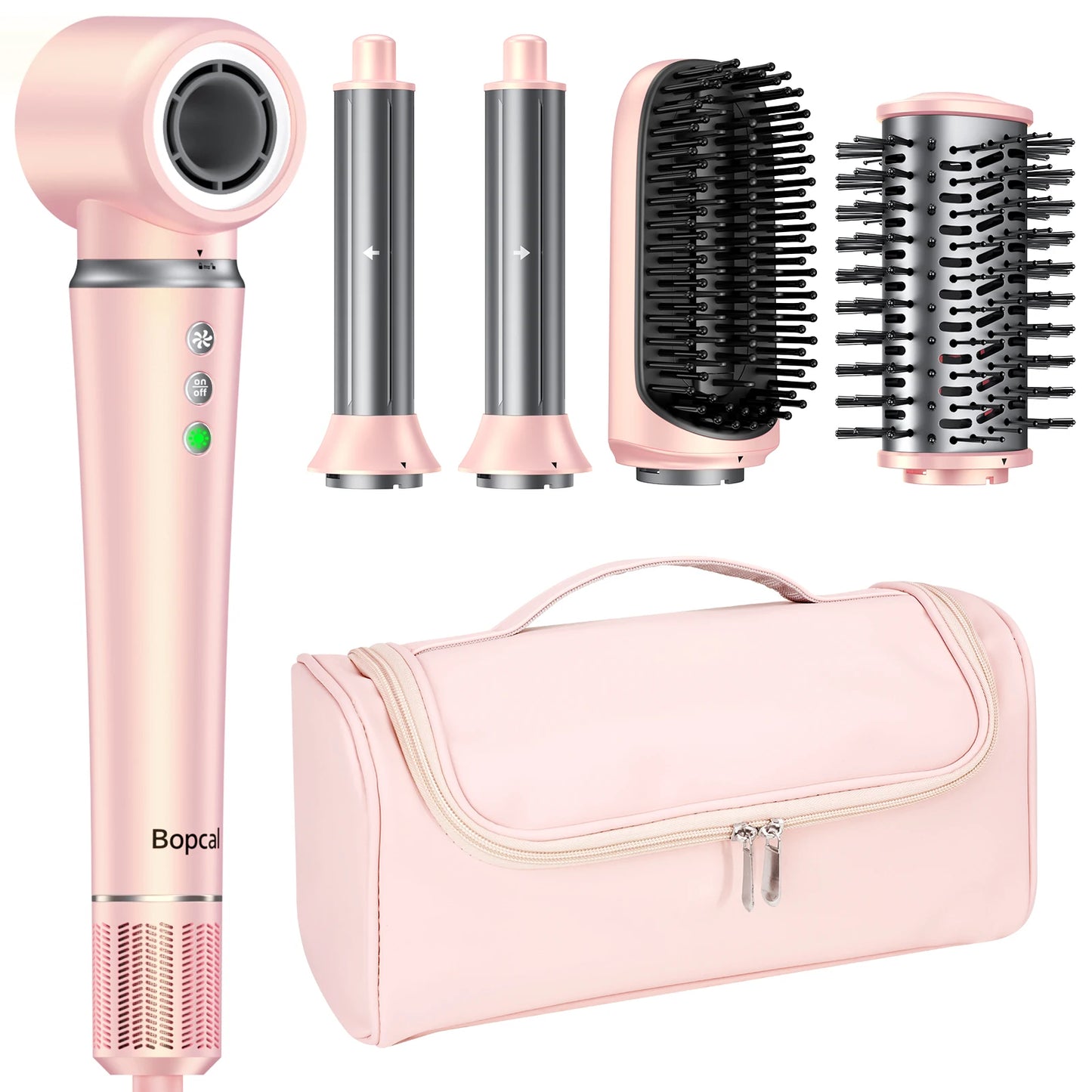 High Speed 5 In 1 Hair Dryer Hot Air Comb Set Gift Box