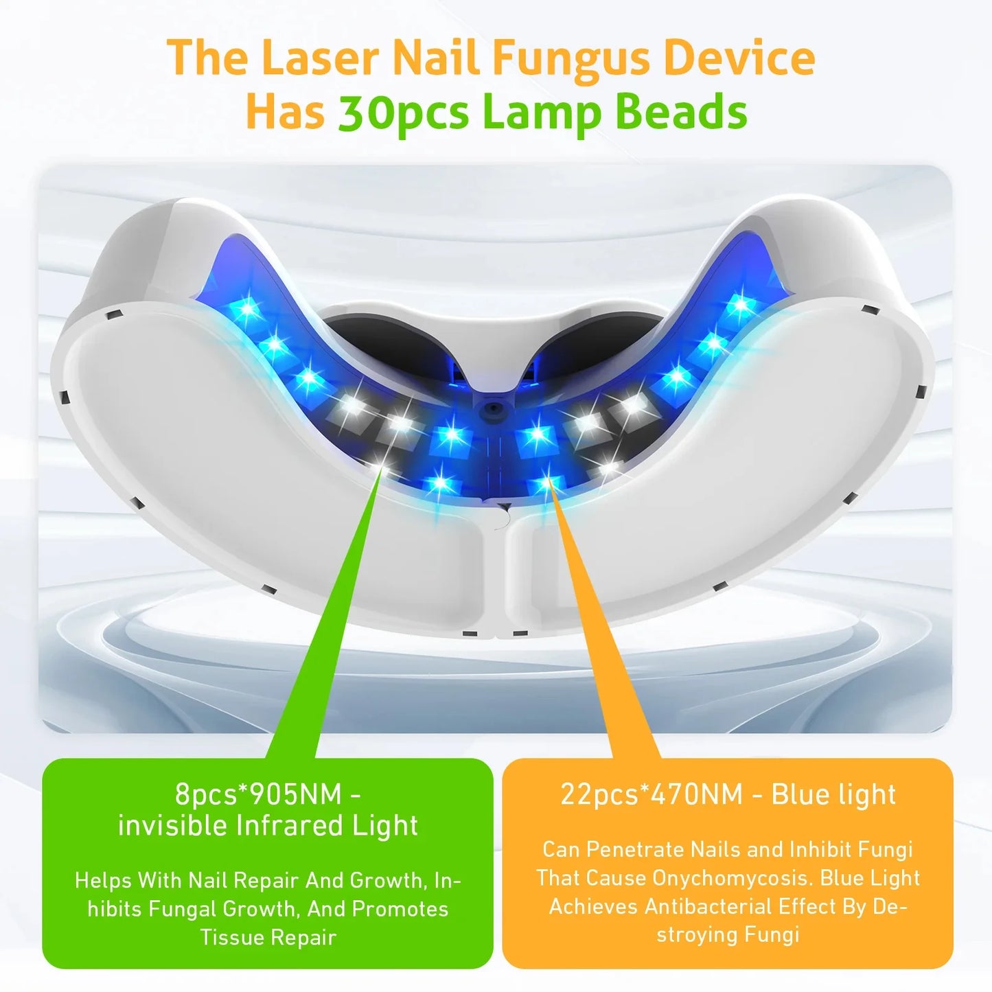 Nail Fungus Laser Treatment Device Fingernail Fungus Treat Onychomycosis Therapy Effectively Remove Onychomycosis Grow Toe Nail