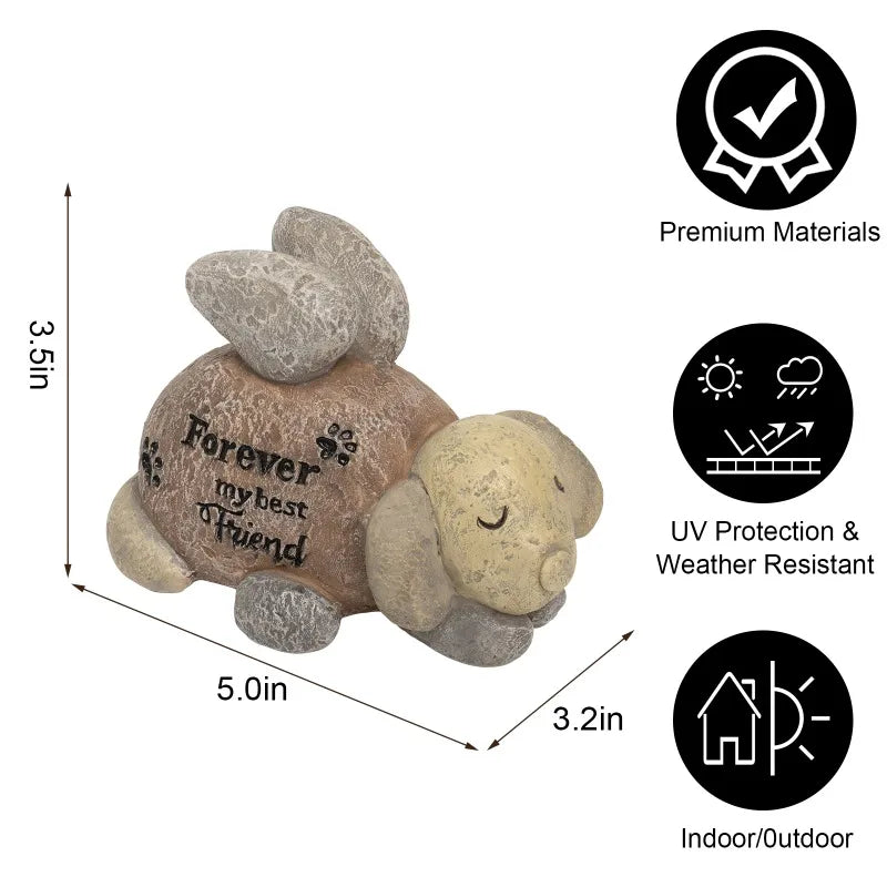 Dog Memorial Gifts for Loss of Dog, 5x3.5Inchs Pet Dog Bereavement Remembrance Sympathy Gift, Dog Angel Statue Passing Away