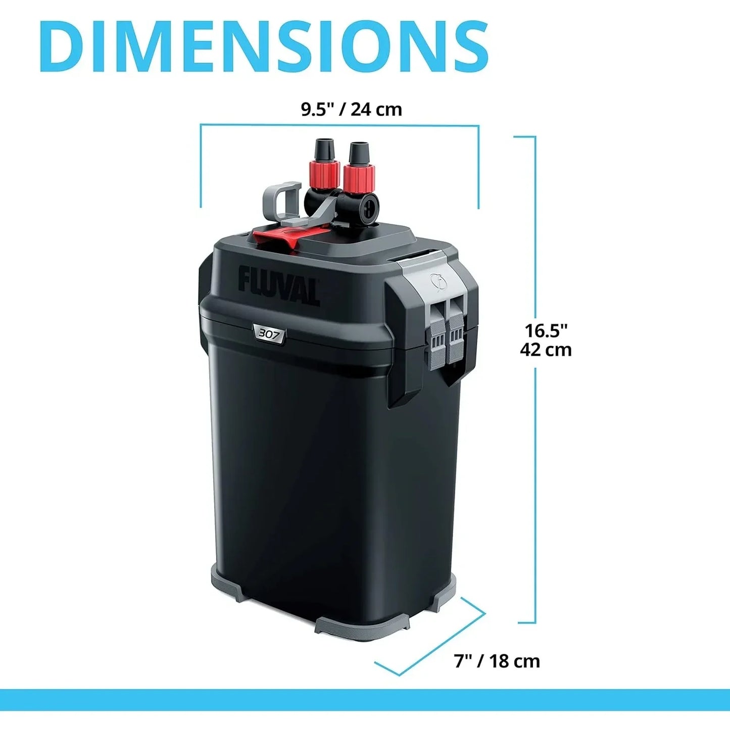 307 Perfomance Canister Filter - for Aquariums Up to 70 Gallons - Aquarium Canister Filter