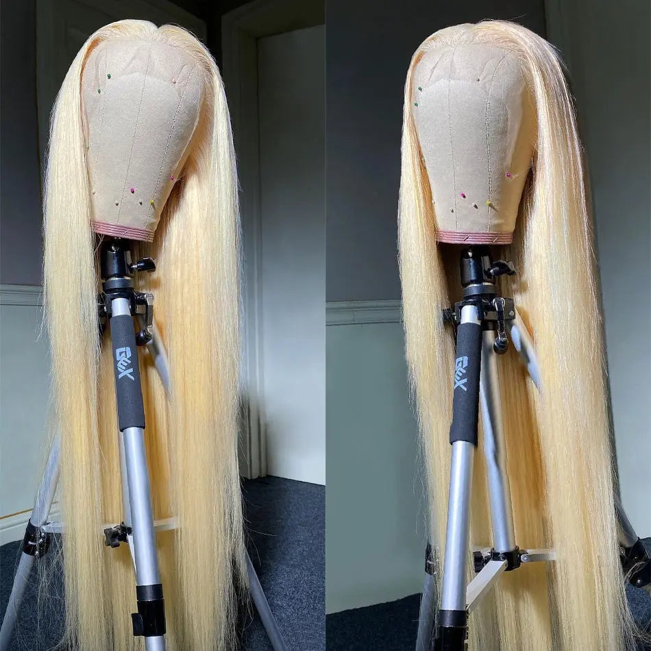 HD 13x6 613 Blonde Lace Front Wig Brazilian Straight