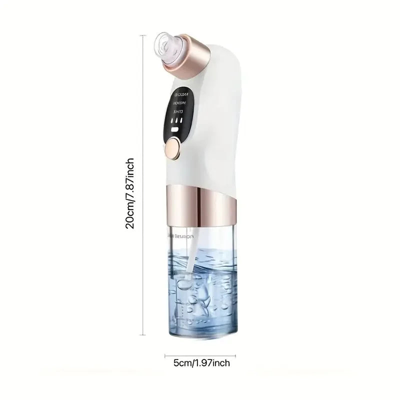 USB charging blackhead cleaning and beauty device - portable facial pore cleaner with 5 probes for gentle and safe cleaning