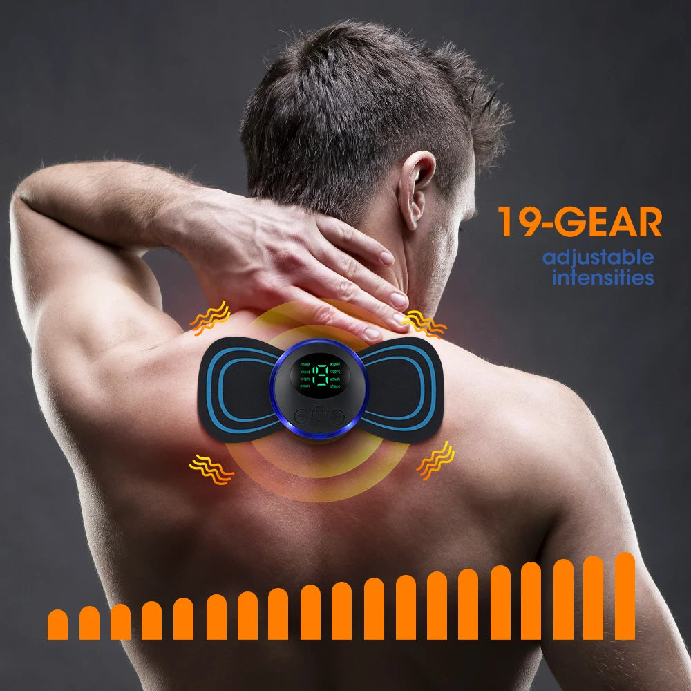 Mini Neck Massager EMS Patch Portable Body Massage Sticker