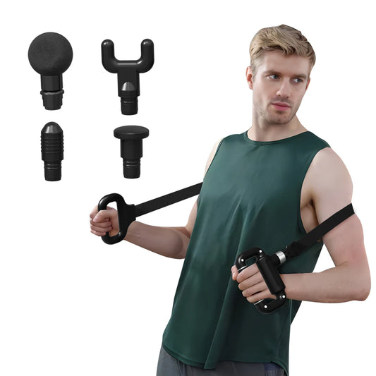 Deep Tissue Massager Gun Belt 2 In 1 Percussion Massage