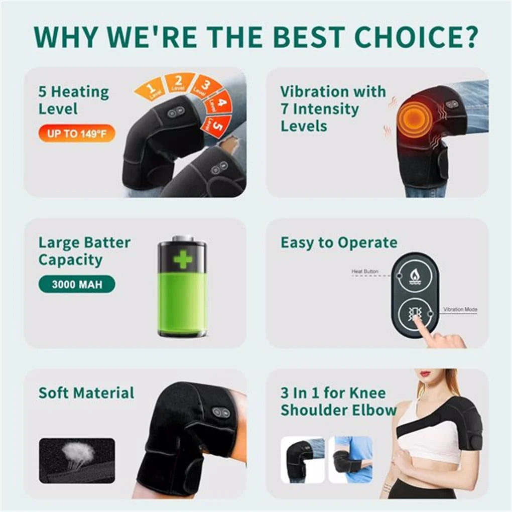 Cordless Heating Pad for Knee and Elbow Pain Relief