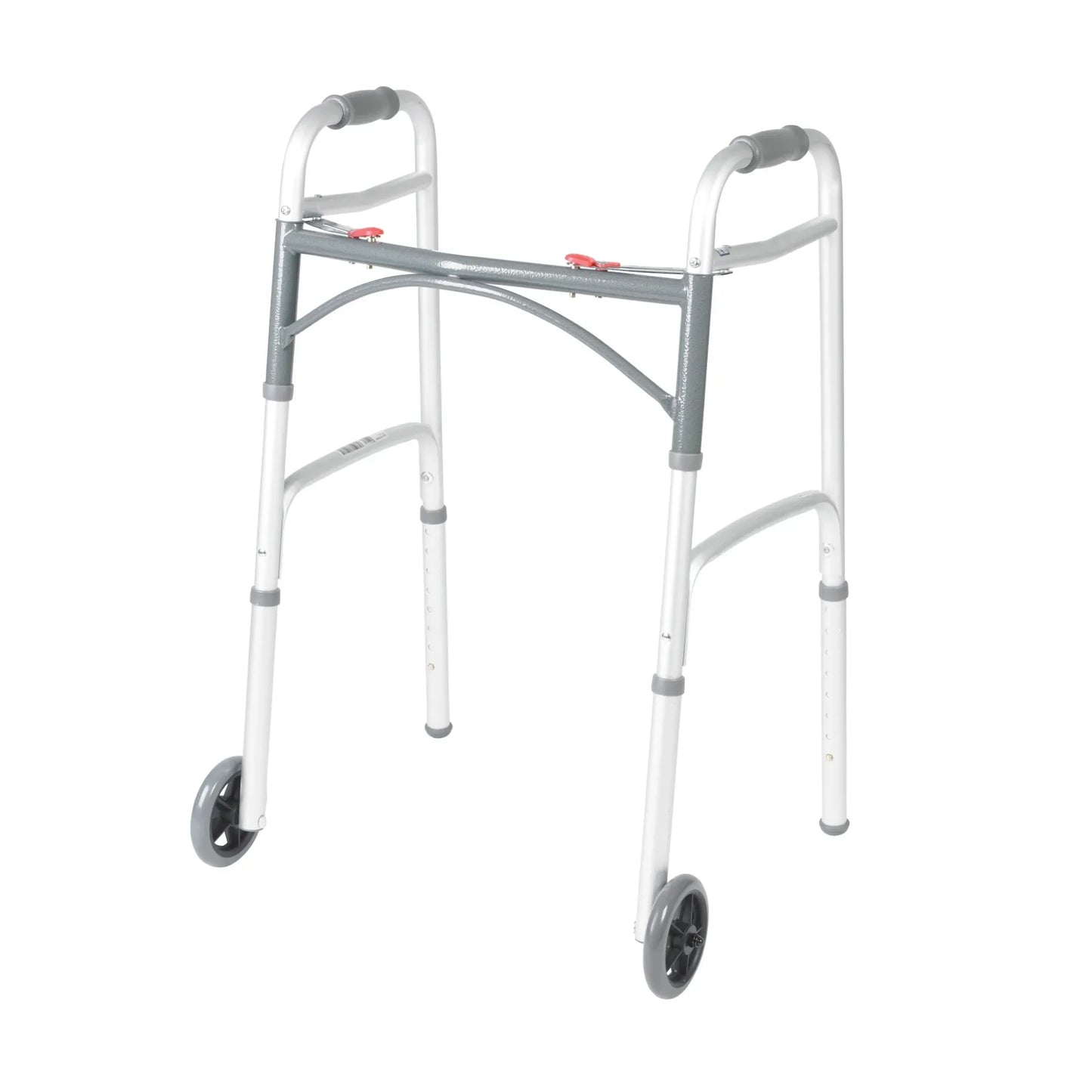 Medical PreserveTech Deluxe Two Button Folding Walker with 5" Wheels
