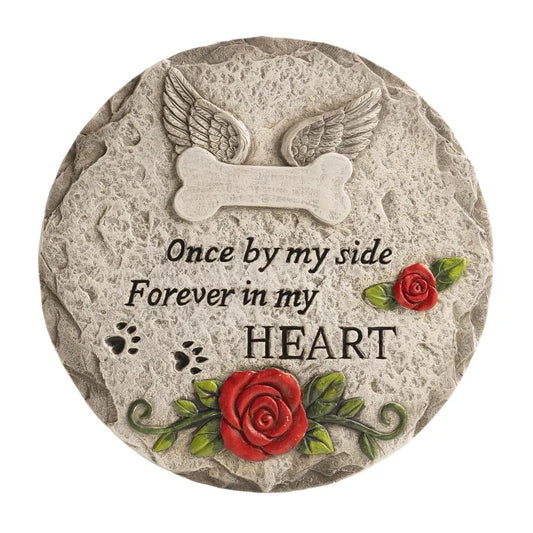 Pet Memorial Stone for Loss Dog or Cat, Dog Passing Away Bereavement Sympathy Gifts, Pet Grave Markers with Paw