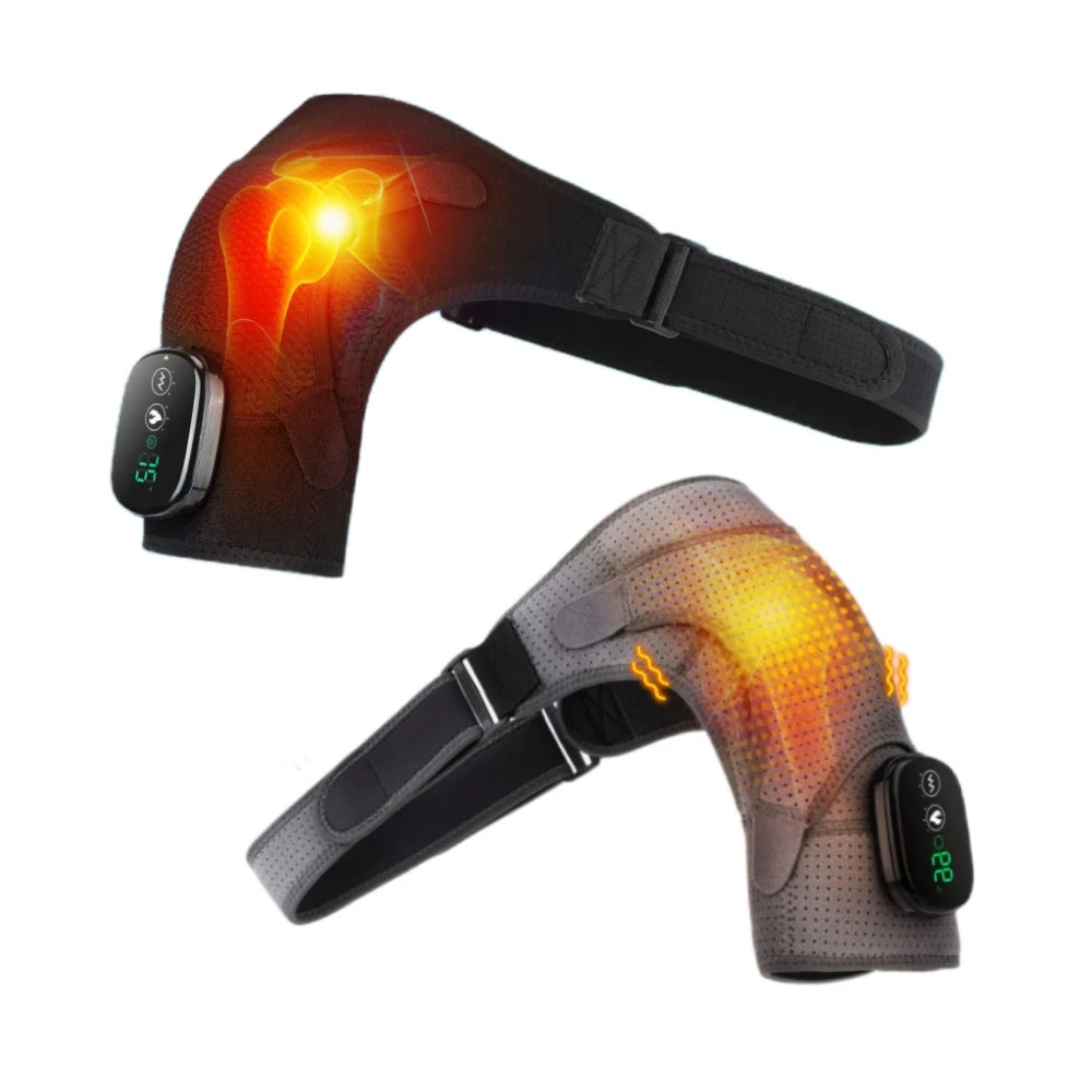 Electric Heating Shoulder Massager Vibration Belt Pain
