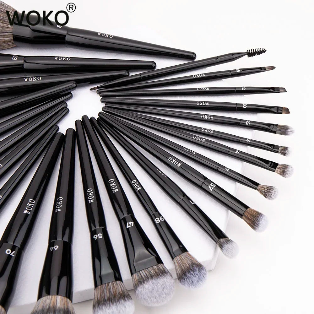 Professional Foundation Powder Highlighter Contour Cream Blush Makeup Brushes Concealer Eyeshadow Smudge Liner Eyebrow Lip Brush