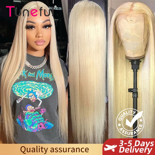 HD 13x6 613 Blonde Lace Front Wig Brazilian Straight