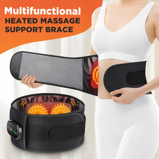 Electric Heating Waist Massager Vibration Hot Compress Belt