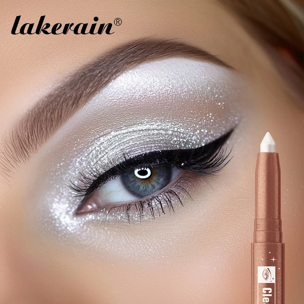 Highlight Stick Glitter White 1pc Shimmering Eyeshadow Eyeshadow Pencil for Bright Eyes Dazzling Effect Makeup Highlighter