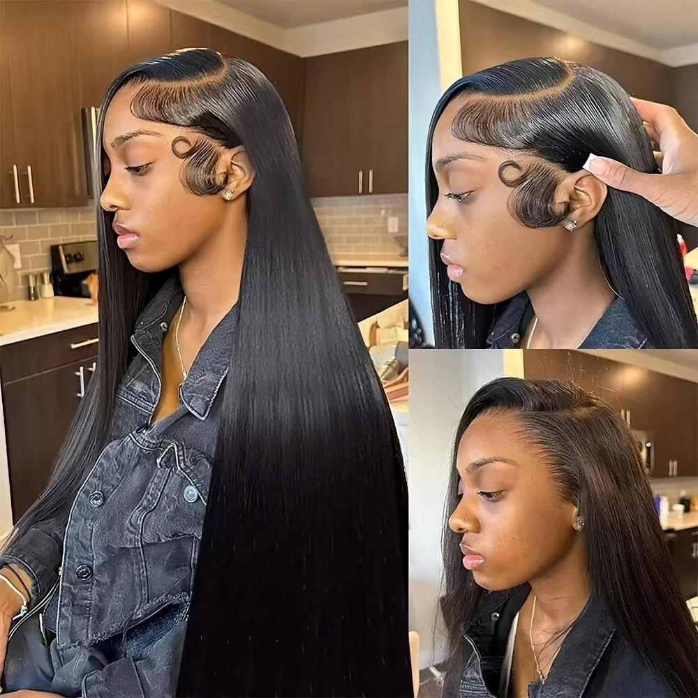 Bone Straight 13x4 Lace Front Wig 360 Full Lace Human Hair