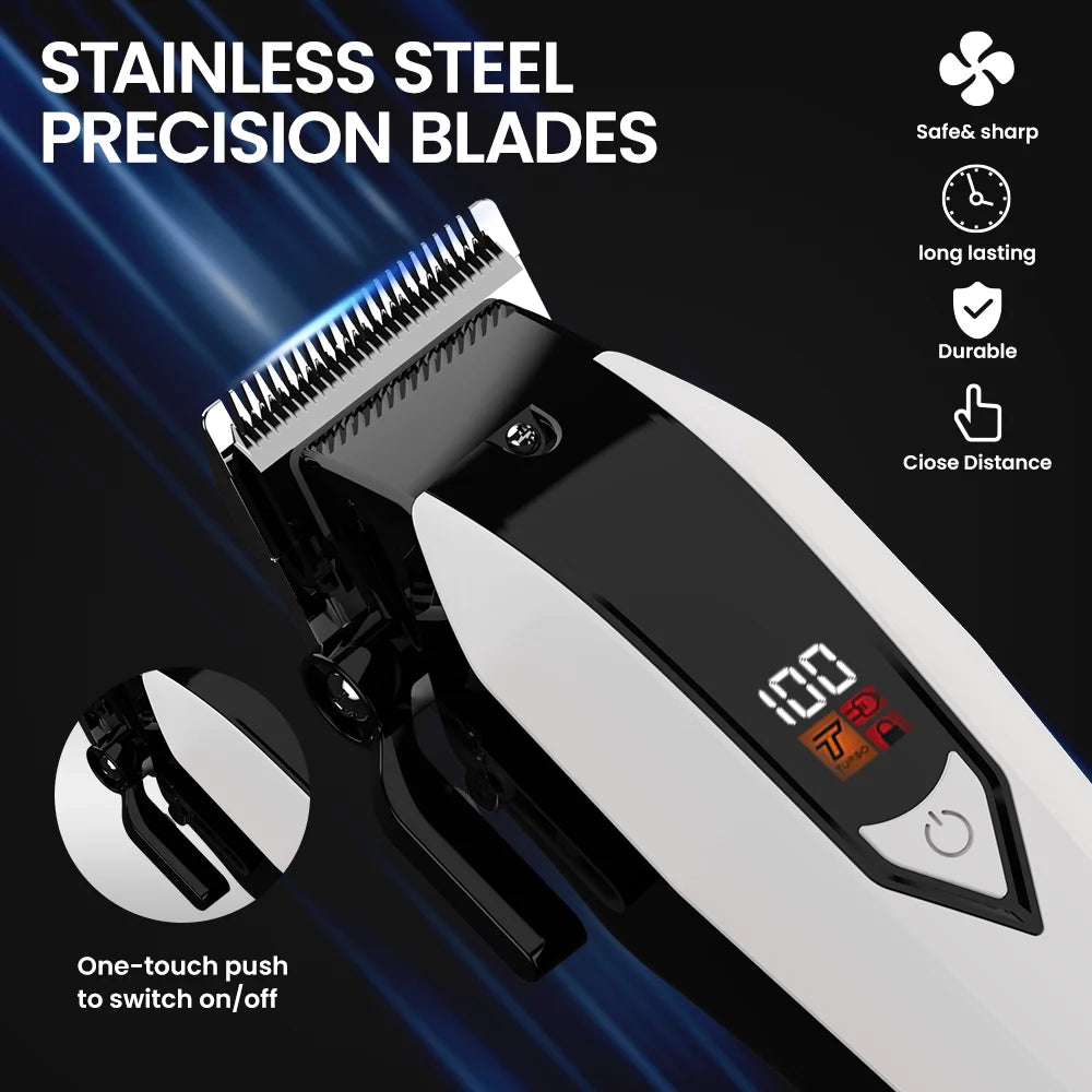 Sejoy Portable Barber Hair Clipper Kit For Men Beard Trimmer