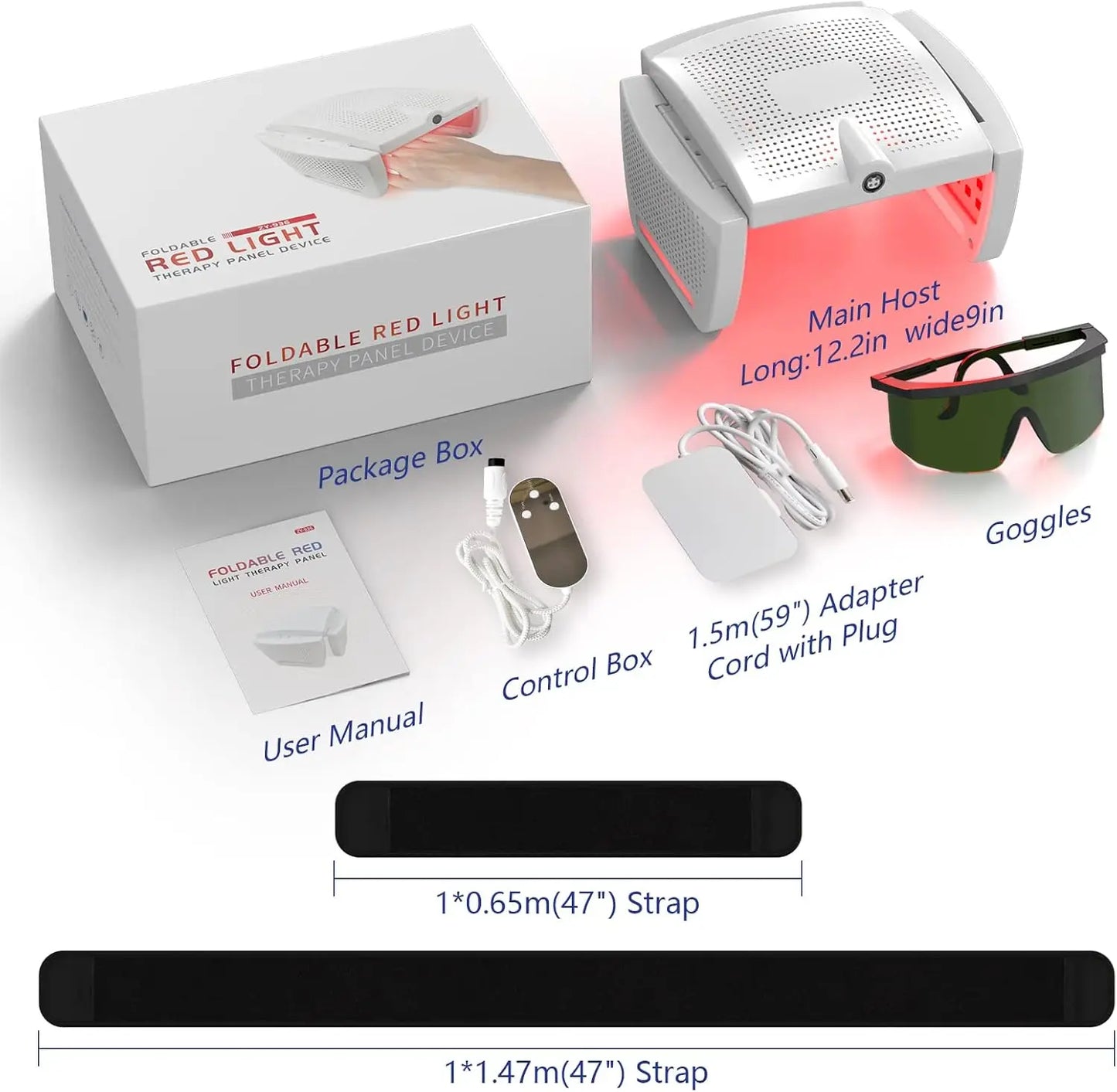 312 Diodes Red Light Therapy Panel Lamp 630nm 660nm Near Infrared Therapy Light 810nm 880nm LED Beauty Devices for Face and Body