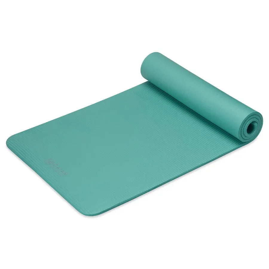 Essentials Thick Yoga Mat for Fitness and Exercise with EasyCinch Carrier Strap 72 Inches Long 24 Inches Wide 2 5 Inch Thick Id