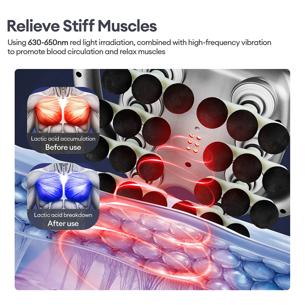 24 Head Fascia Gun 9 Modes High Frequency Body Massager