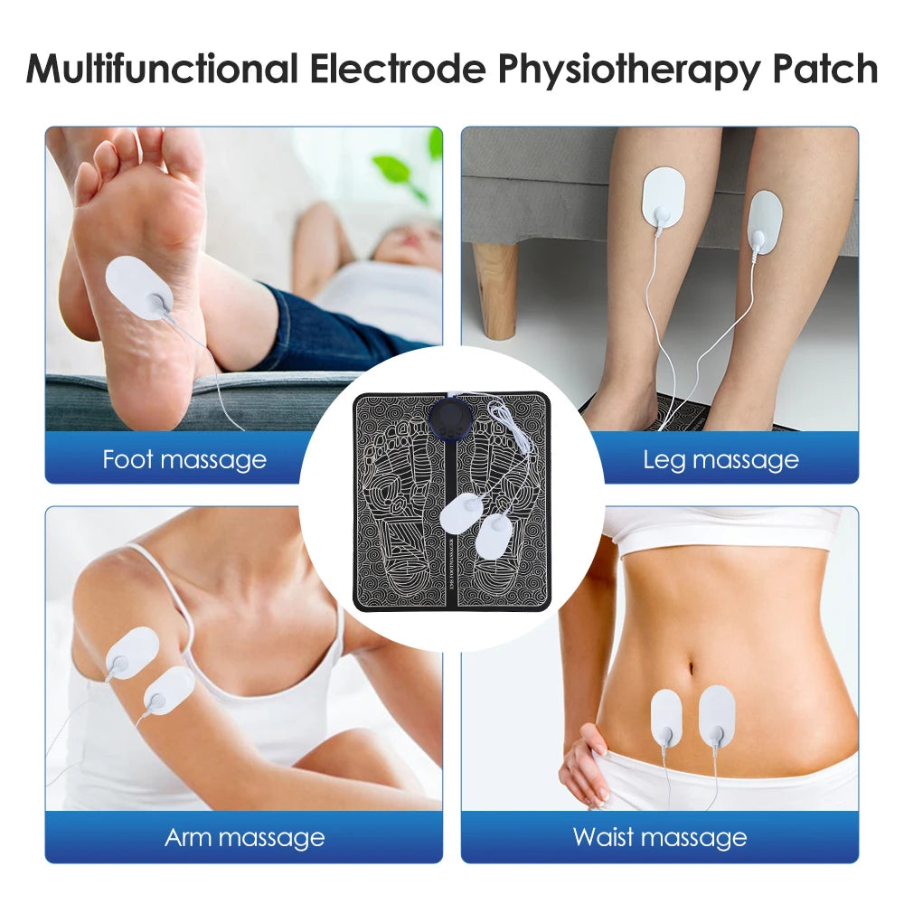 Rechargeable Foot Massager Pad EMS Electrostimulator Mat