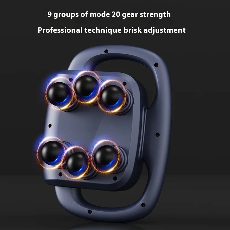 Six Head Fascia Gun Portable Body Massager Relaxation Tool