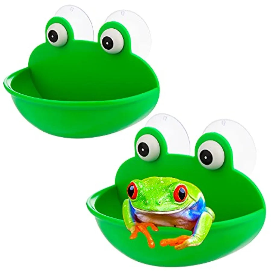 2 Pack Frog Habitat Cute Fish Tank Decoration for Toad Tadpole Tree Frog and Small Aquatic Animals