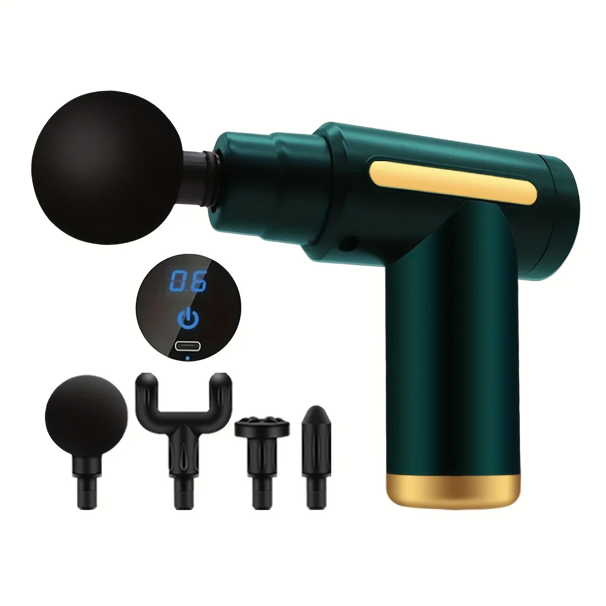 Portable Digital Fascia Gun Massager With LED Display