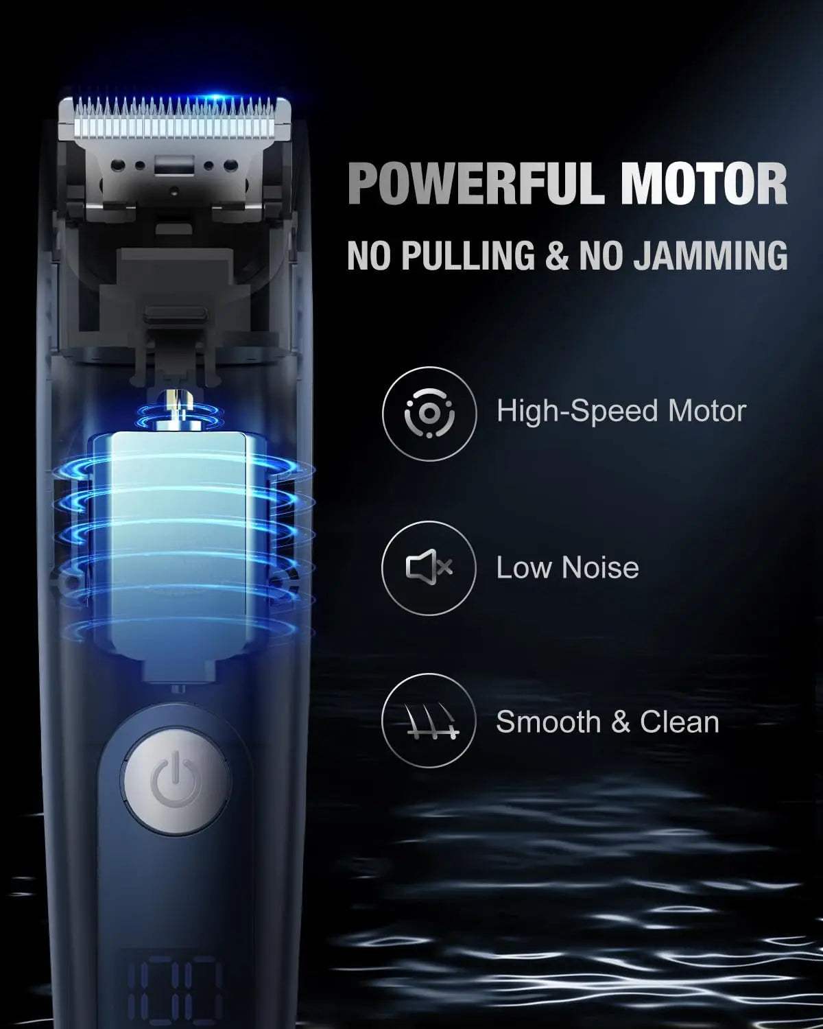 Sejoy Cordless Beard Trimmer For Men Hair Clipper Mustache