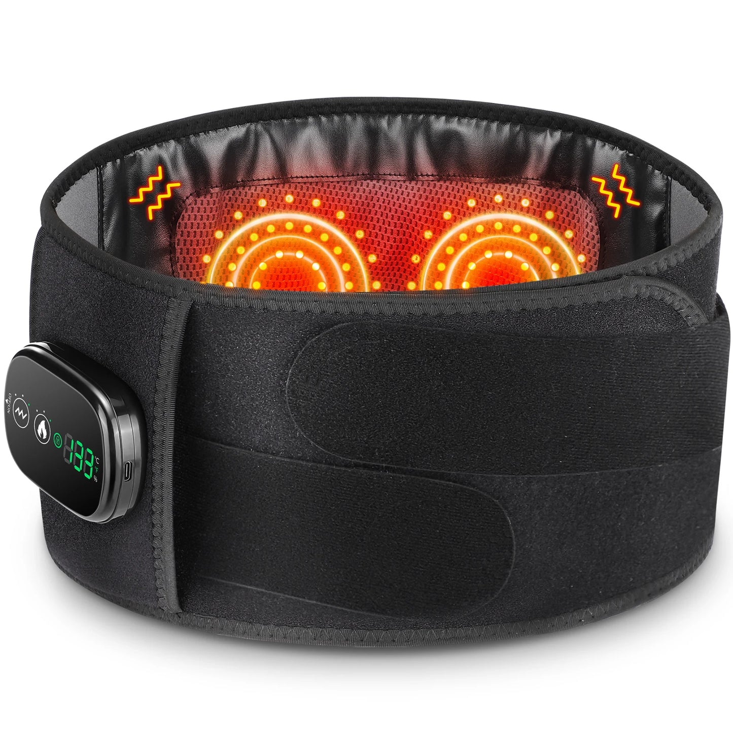 Electric Heating Waist Massager Vibration Hot Compress Belt